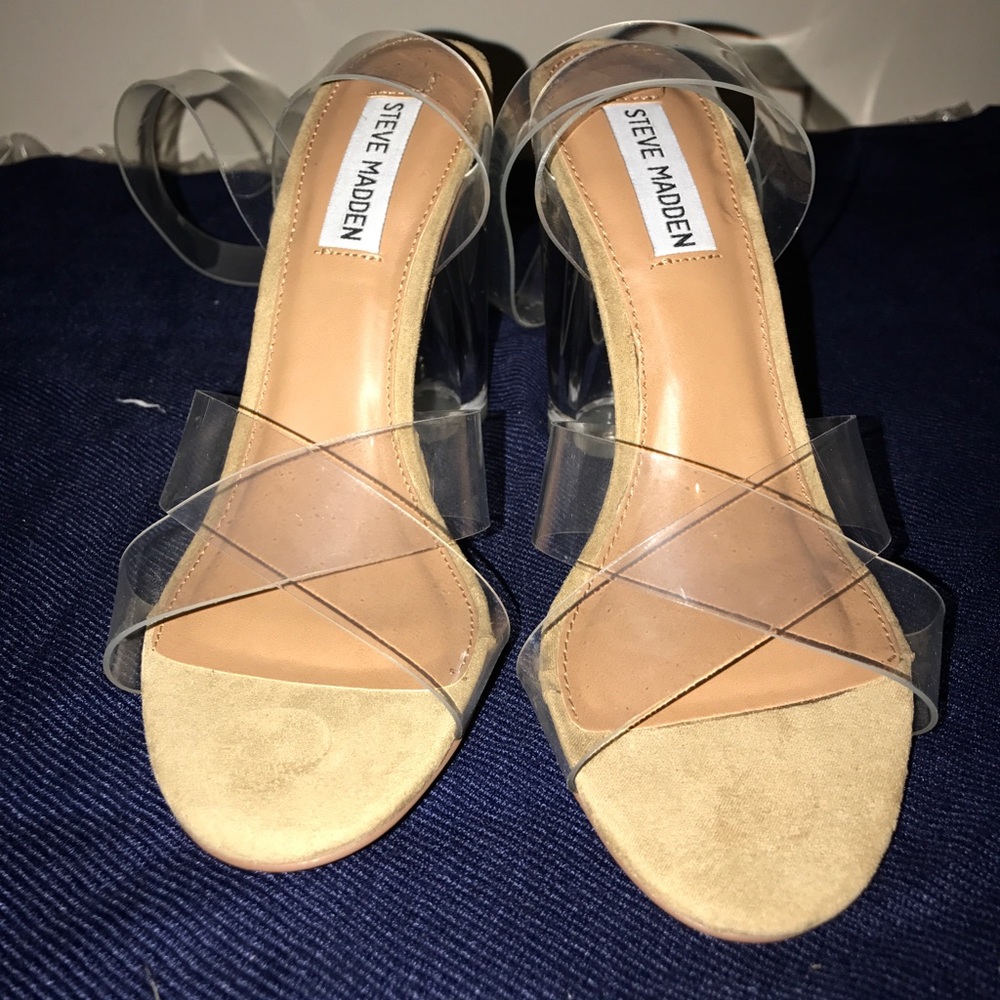 Steve Madden Clear Strap sexy shoes